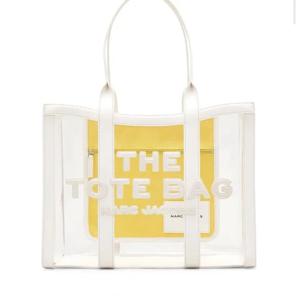 Marc Jacobs Clear and Yellow Tote Bag - Picture 1 of 7